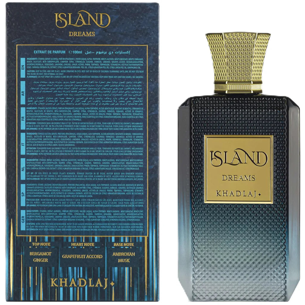 Island Dreams Extrait De Parfum 100ml Khadlaj Perfumes Unisex Fragrance